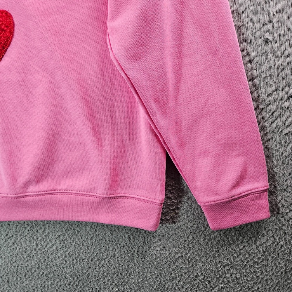 NWOT Fate Sweater Women XS - Love - Heart Pink Preppy - Picture 4 of 11